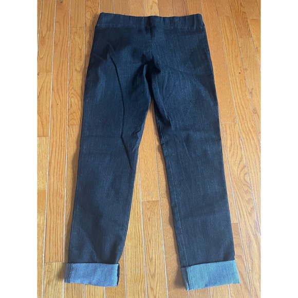 Yahada Jeans Womens Large Straight Leg Jegging Stretch Rolled Hem Pull On USA - Picture 6 of 6